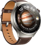 Huawei Watch 4 Pro Classic marrón tapa delantera lado izquierdo