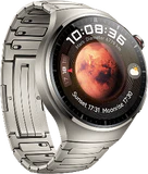 Huawei Watch 4 Pro Elite titanium voorkant linkerzijkant