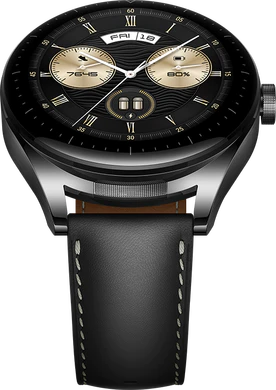 Huawei Watch Buds zwart voorkant onderkant