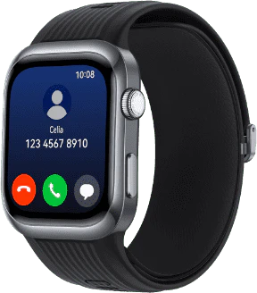 Huawei Watch D2 zwart voorkant rechterzijkant