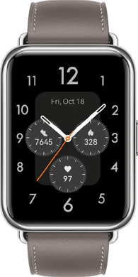 Huawei Watch Fit 2 classic edition nebula grijs voorkant