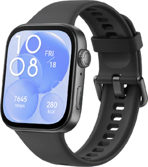 Huawei Watch Fit 3 negro tapa delantera lado derecho