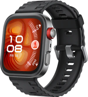 Huawei Watch Fit 4 Pro zwart voorkant rechterzijkant