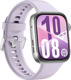 Huawei Watch Fit 4 paars voorkant linkerzijkant