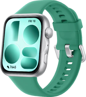 Huawei Watch Fit 5 vert couverture à droite