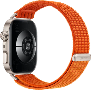 Huawei Watch Fit 5 Pro orange retour à droite