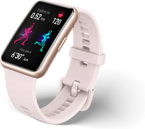 Huawei Watch Fit New pink front höger sida