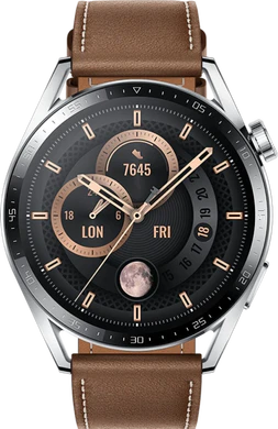 Huawei Watch GT 3 46mm bruin voorkant