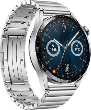 Huawei Watch GT 3 Elite 46mm stainless steel copertina frontale lato sinistro