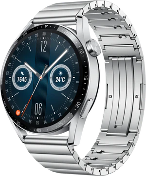Huawei Watch GT 3 Elite 46mm stainless steel copertina frontale lato destro