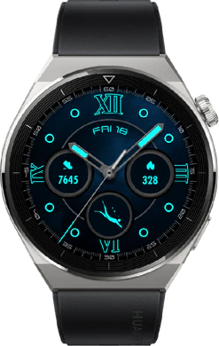 Huawei Watch GT 3 Pro 46mm titanium svart fluoroelasomer