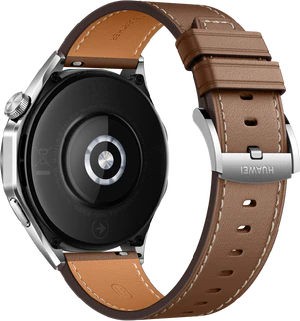 Huawei Watch GT 4 46mm bruin achterkant rechterzijkant