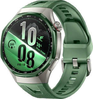 Huawei Watch gt 7 pro 46mm vert avant côté droit