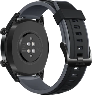 Huawei Watch GT sport zwart achterkant rechterzijkant