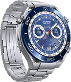 Huawei Watch Ultimate blå titanium foran venstre side