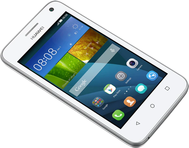 Huawei Y3 y360 wit schuin