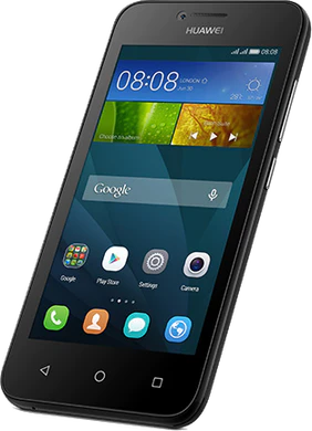 Huawei Y5 svart front snett