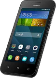 Huawei Y5 svart front snett