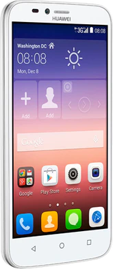 Huawei Y625 schuin linkerzijkant wit