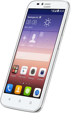 Huawei Y625 wit schuin rechterzijkant