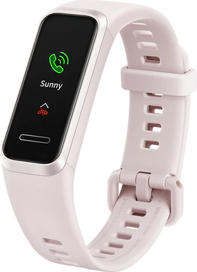 Huaweri Band 4 pink voorkant rechterzijkant onderkant