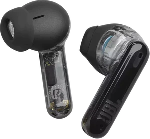 JBL Tune Flex Ghost earbuds inn side n utenfor