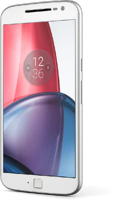 lenovo Moto g plus wit voorkant rechterzijkant