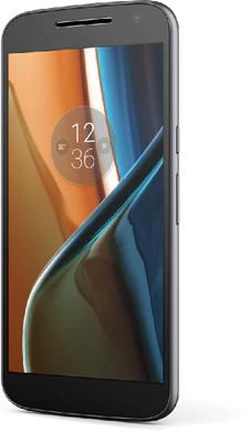 lenovo Moto G4 zwart voorkant rechterzijkant