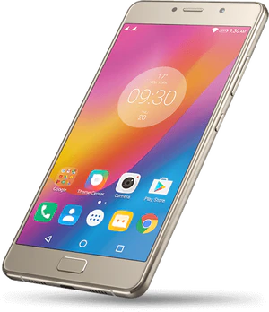 Lenovo P2 guld front højre side