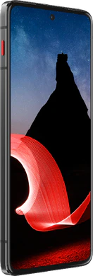 lenovo ThinkPhone zwart voorkant linkerzijkant