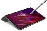 Lenovo Yoga Tab grey front left side bottom tilted ed pen