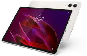Lenovo Yoga Tab white front back tilted ed