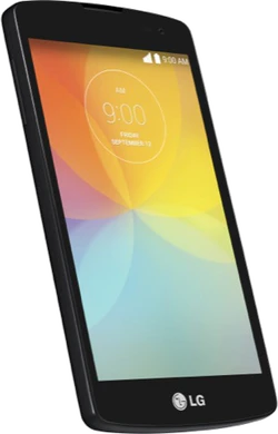 LG F60 negro lado izquierdo aslant