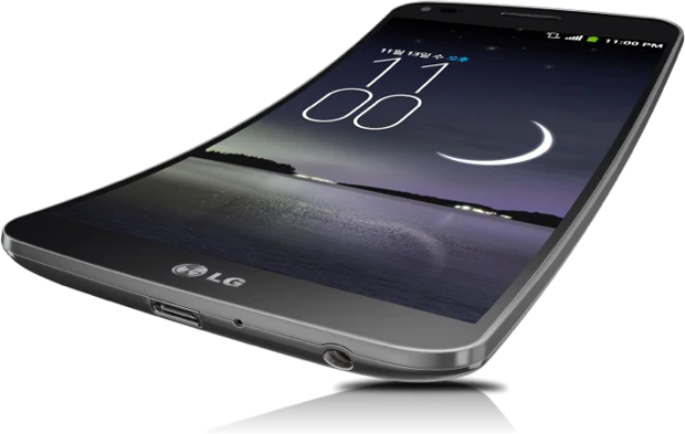 LG G Flex schuin