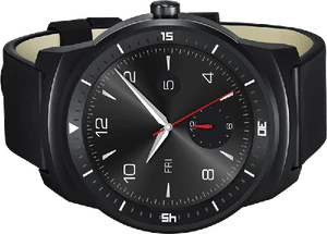LG G Watch R zwart gedraaid