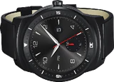 LG G Watch R zwart gedraaid