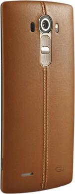 LG G4 bruin leather achterkant schuin