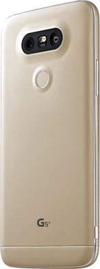 LG G5 SE goud achterkant linkerzijkant