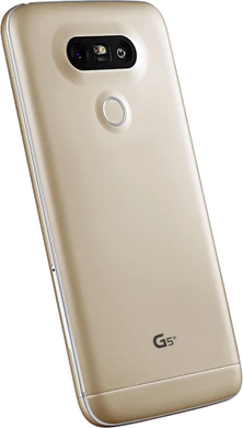 LG G5 SE goud achterkant rechterzijkant