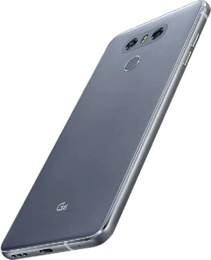 LG G6 blauw achterkant linkerzijkant onderkant