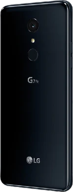 LG G7 Fit zwart achterkant linkerzijkant