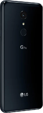 LG G7 Fit zwart achterkant rechterzijkant