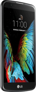 LG k10 dualsim blauw voorkant linkerzijkant