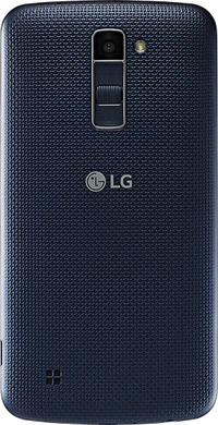 LG k10 dualsim blauw achterkant