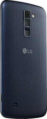 LG k10 dualsim blauw achterkant rechterzijkant