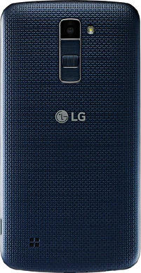 LG K10 indigo blauw indietro