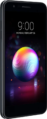 LG K11 Dual SIM nero copertina frontale lato sinistro