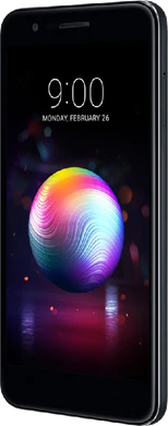 LG K11 Dual SIM nero copertina frontale lato destro