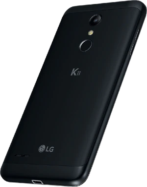 LG K11 Dual SIM nero indietro lato sinistro aslant