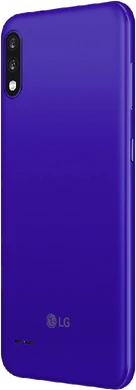 LG K22 azul volver lado izquierdo